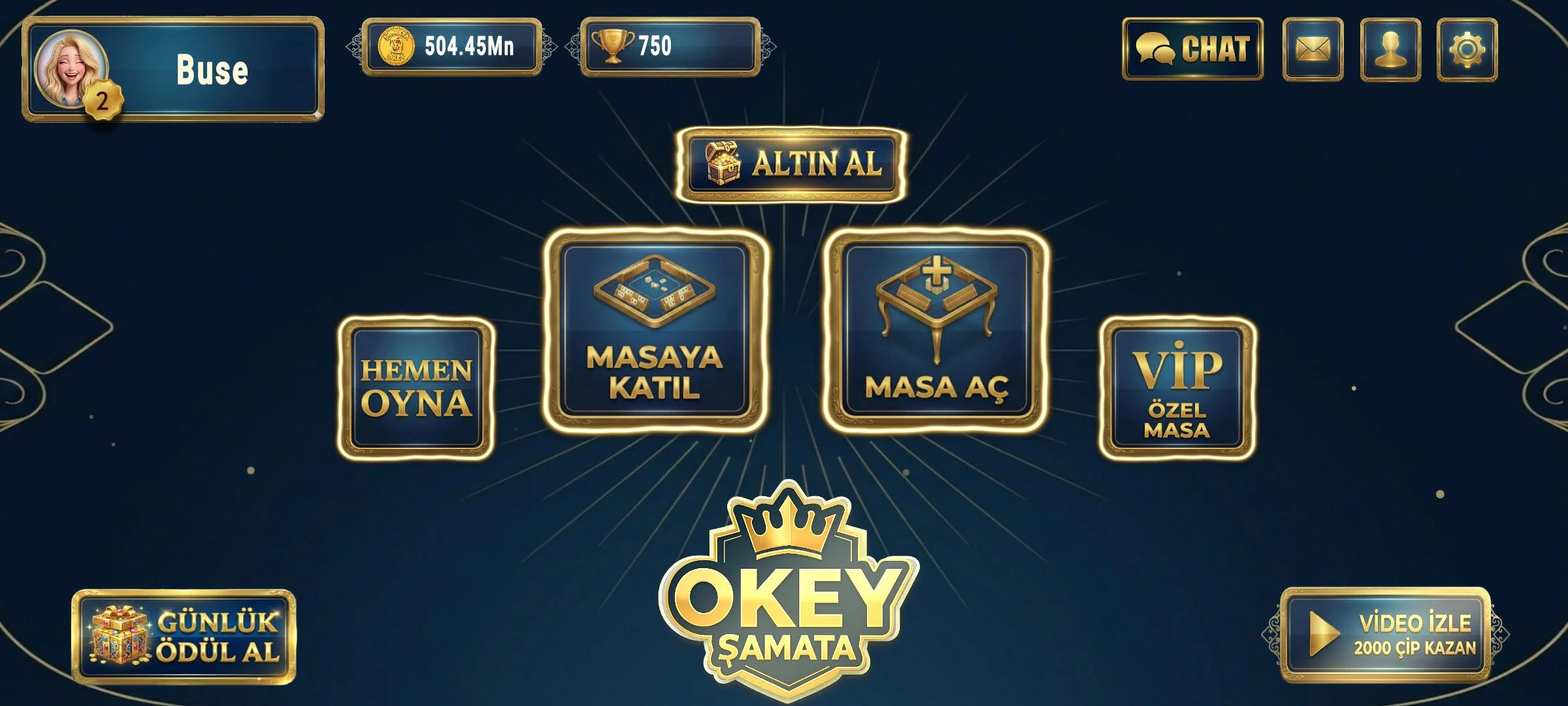 Okey Şamata - Sesli Sohbet screenshot